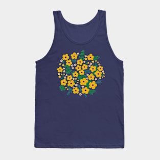 Buttercup garden in yellow and blue Tank Top